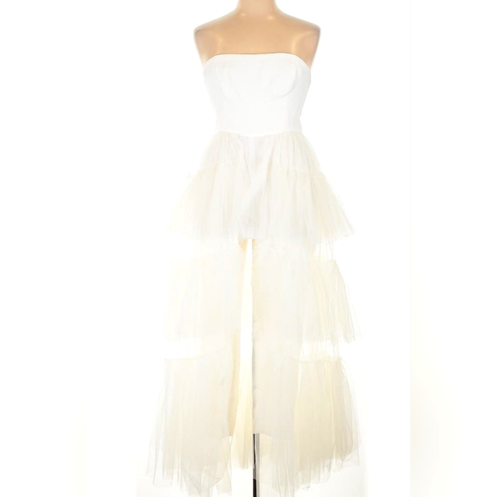 BCBGMAXAZRIA Strapless, Flare Formal Jumpsuit /Wedding/Prom/Homecoming, XL, NWT